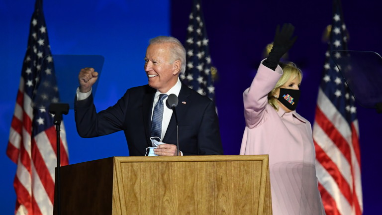 Democratic Presidential Nominee Joe Biden Holds Election Night Party