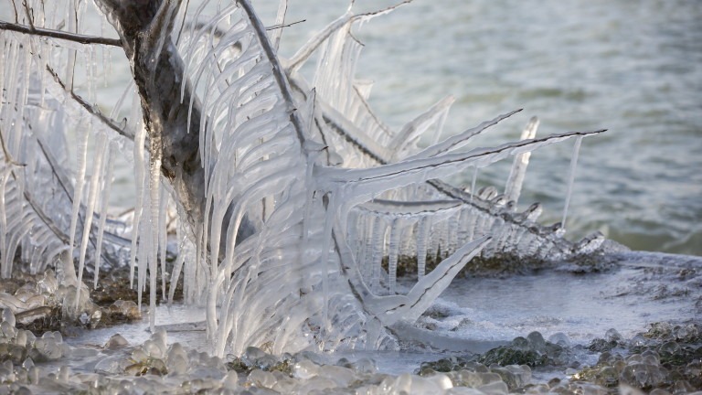 Winter day at Lake Balaton