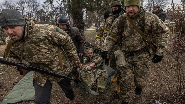 Territorial Defense Forces training session in Kyiv