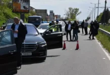 Водачи на много луксозни коли се гониха и стреляха на пътя