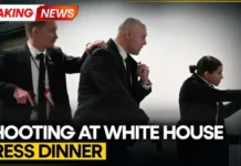 Стрелецът от вечерята на Тръмп е 30-годишен мъж от Калифорния. Куршумът му е ударил защитното облекло на агент